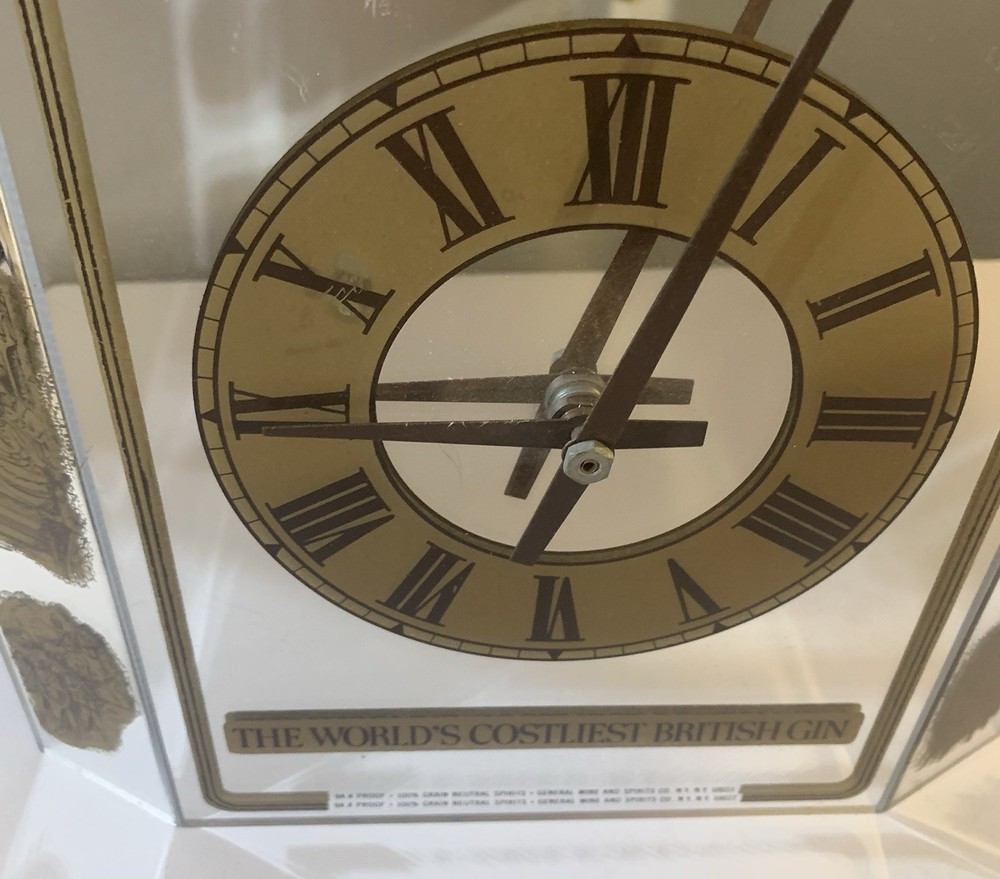 Boodles British Gin, Mirror Clock, Vintage