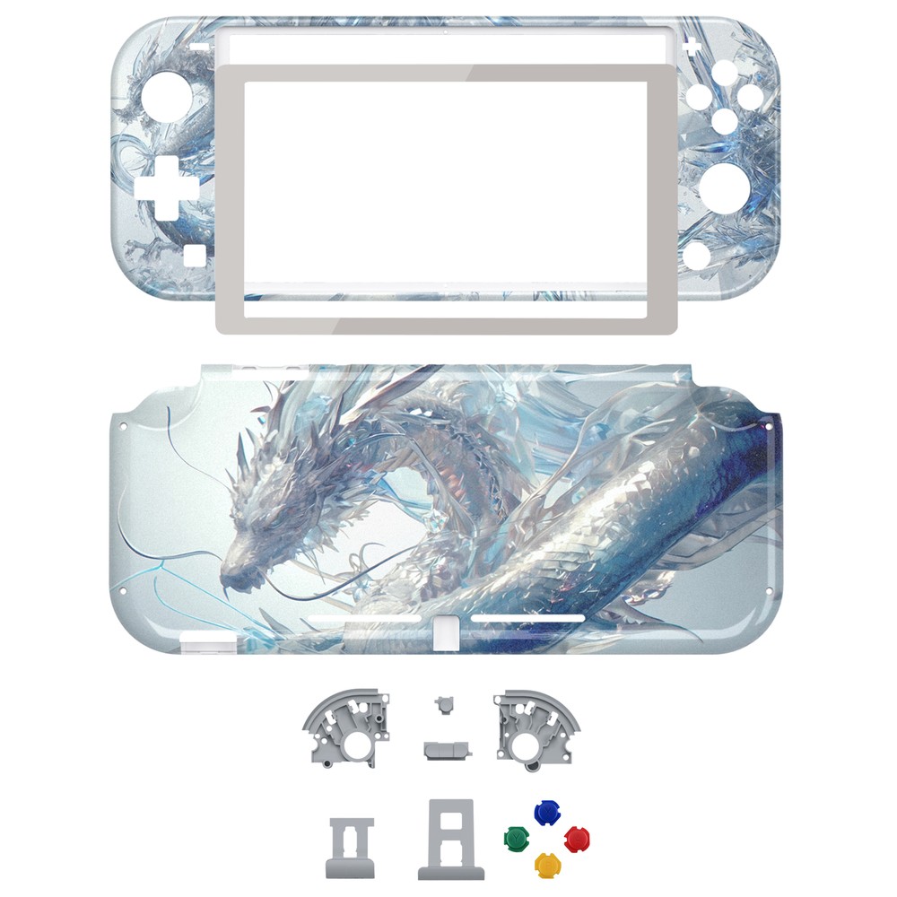 Replacement Custom Housing Shell w/Screen Protector for Nintendo Switch Lite