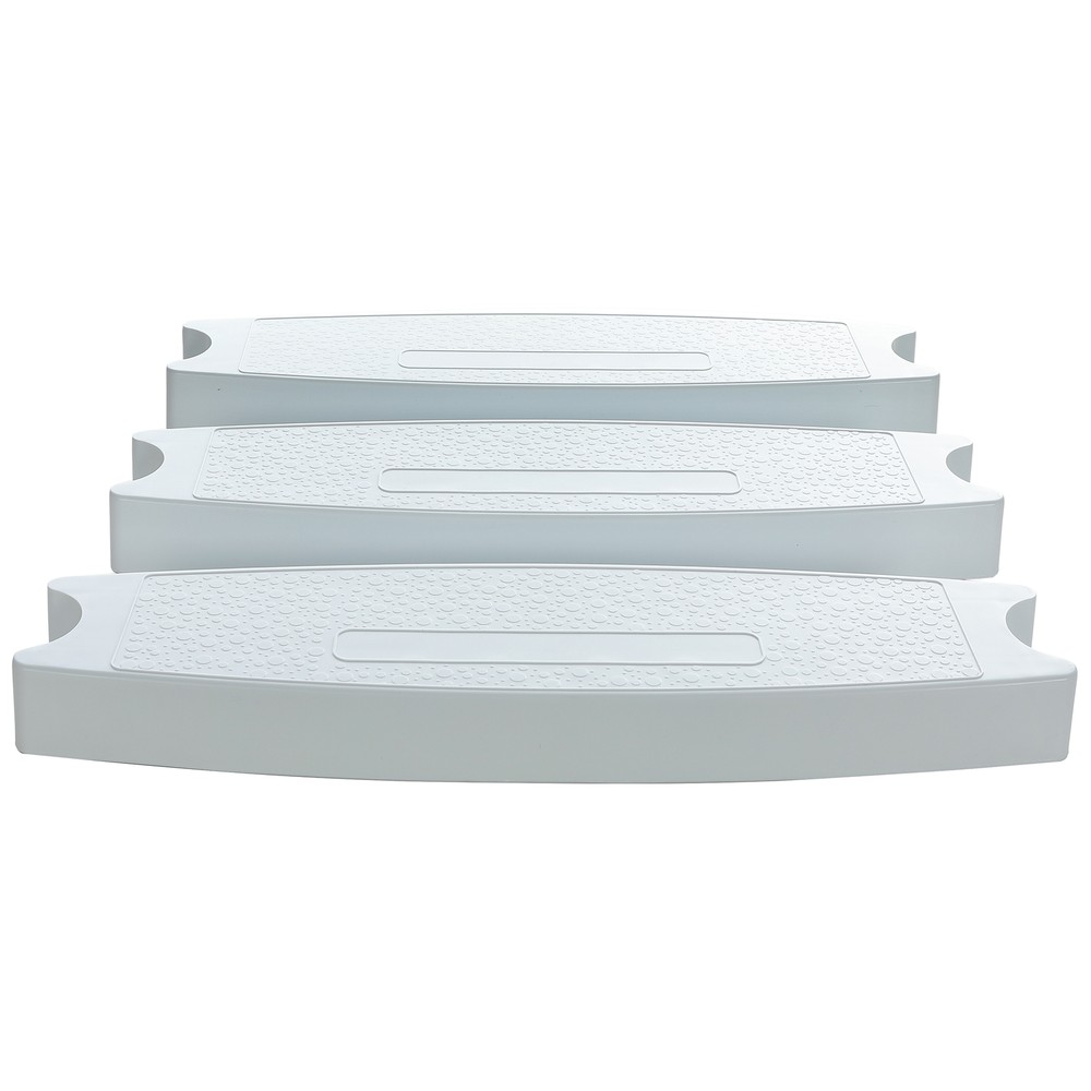 3Pcs Swimming Pool Molded Plastic Replacement Ladder Rung Steps