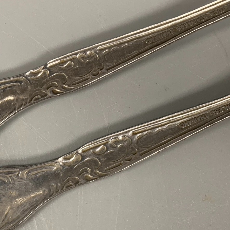 Utica Stainless Steel Flatware 2 Pc Allen Hall Forks Dinner Replacement