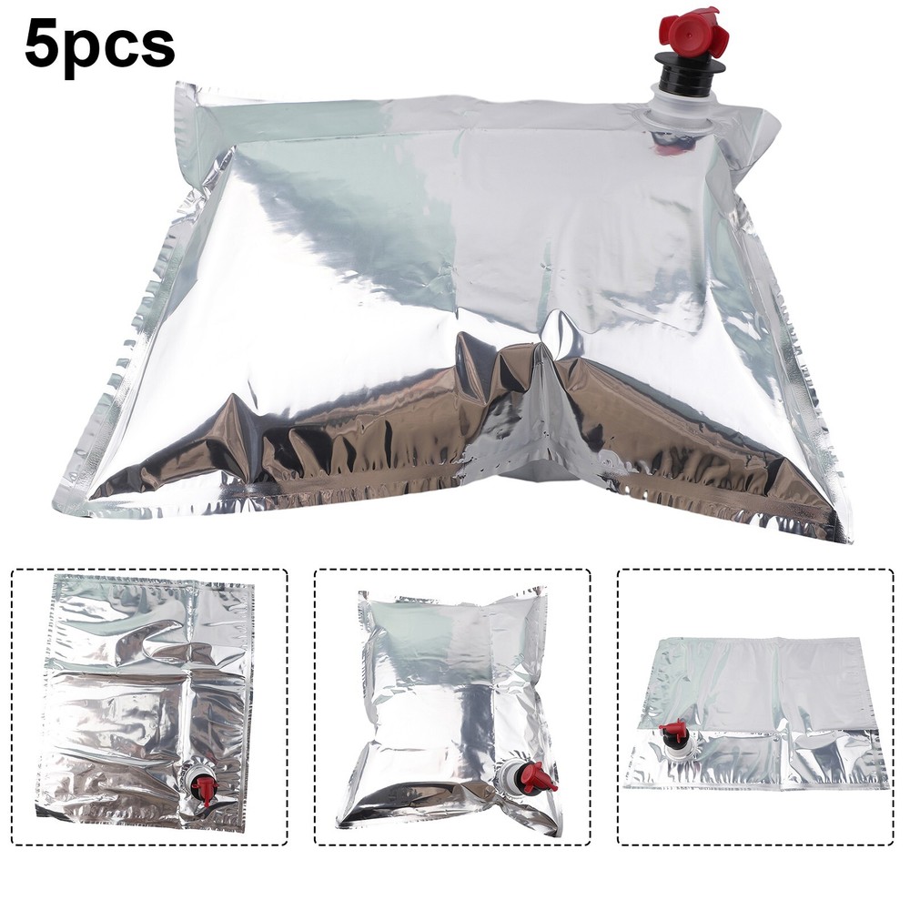 5pcs For Boxed Beverage Container/Wine Dispenser Red Wine Bag In Box 5L New