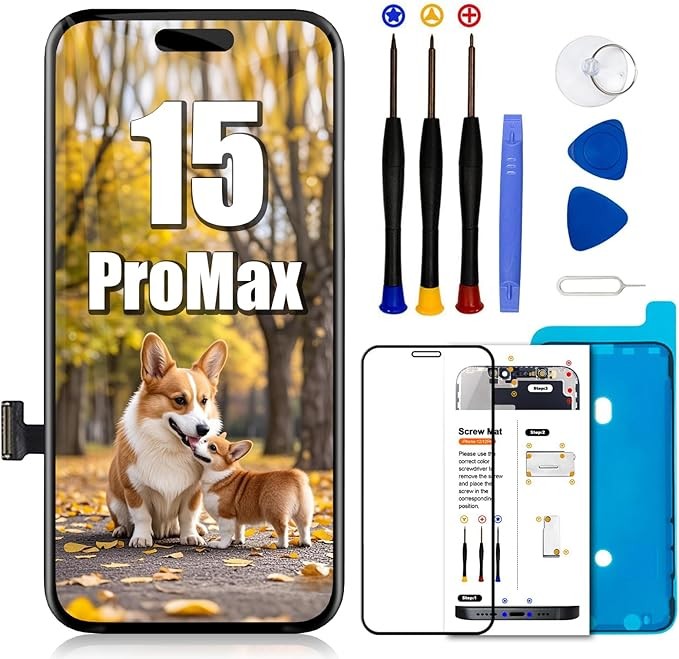 Replacement For iPhone 15 Pro Max LCD Display Touch Screen Digitizer Assembly