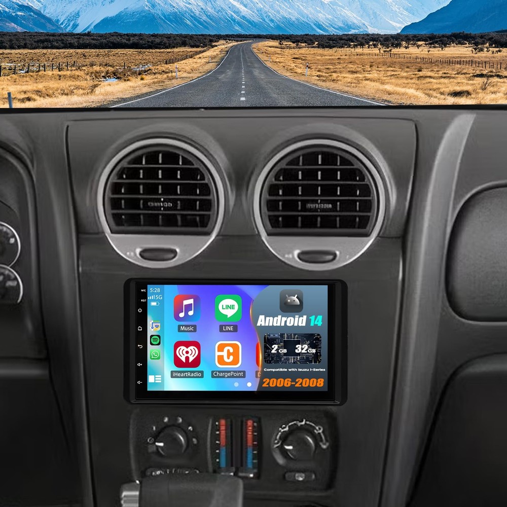 Android 14 2G+32G Double Din 7" Touchscreen Wireless Carplay Android Auto GPS