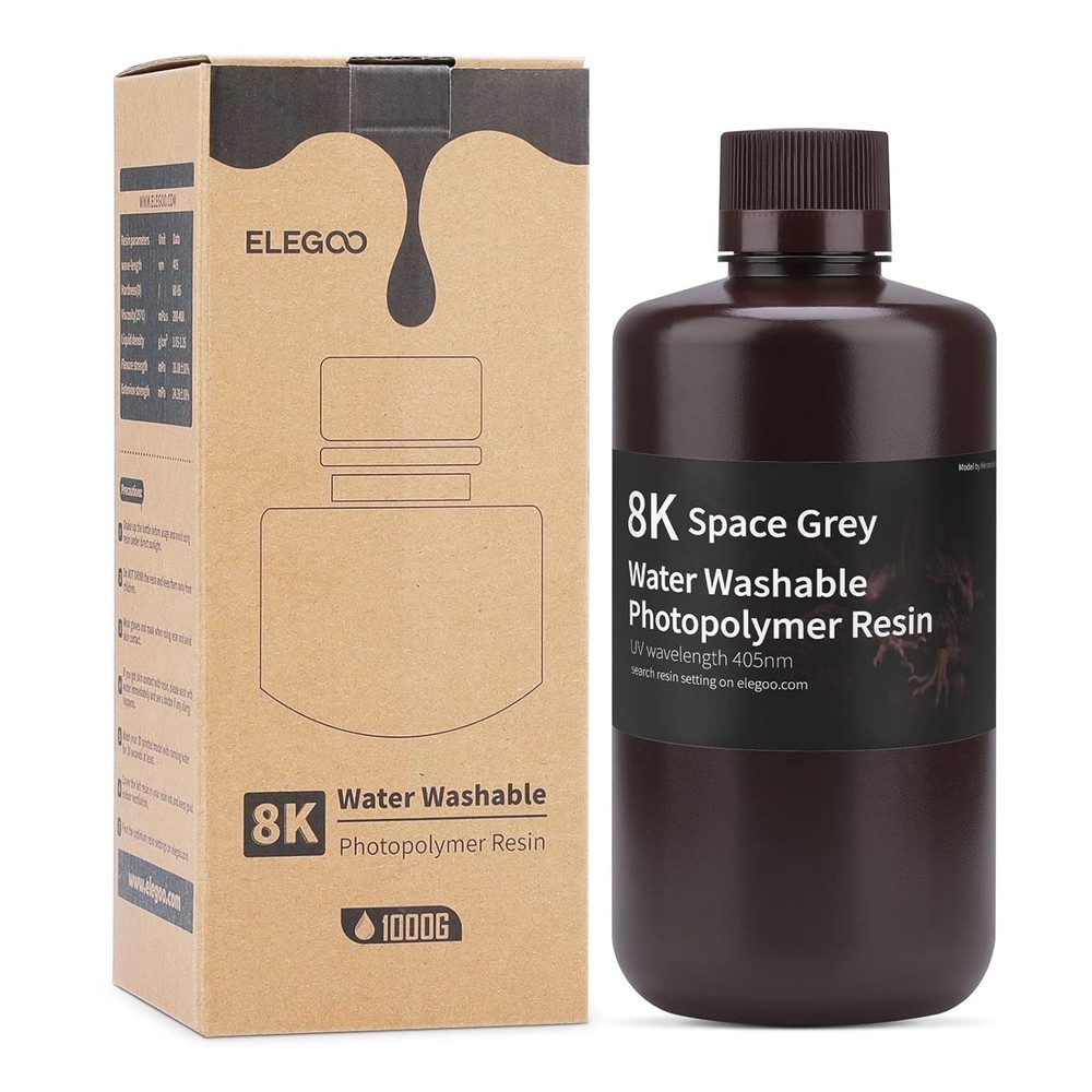 8K Water Washable Resin for MSLA Printers
