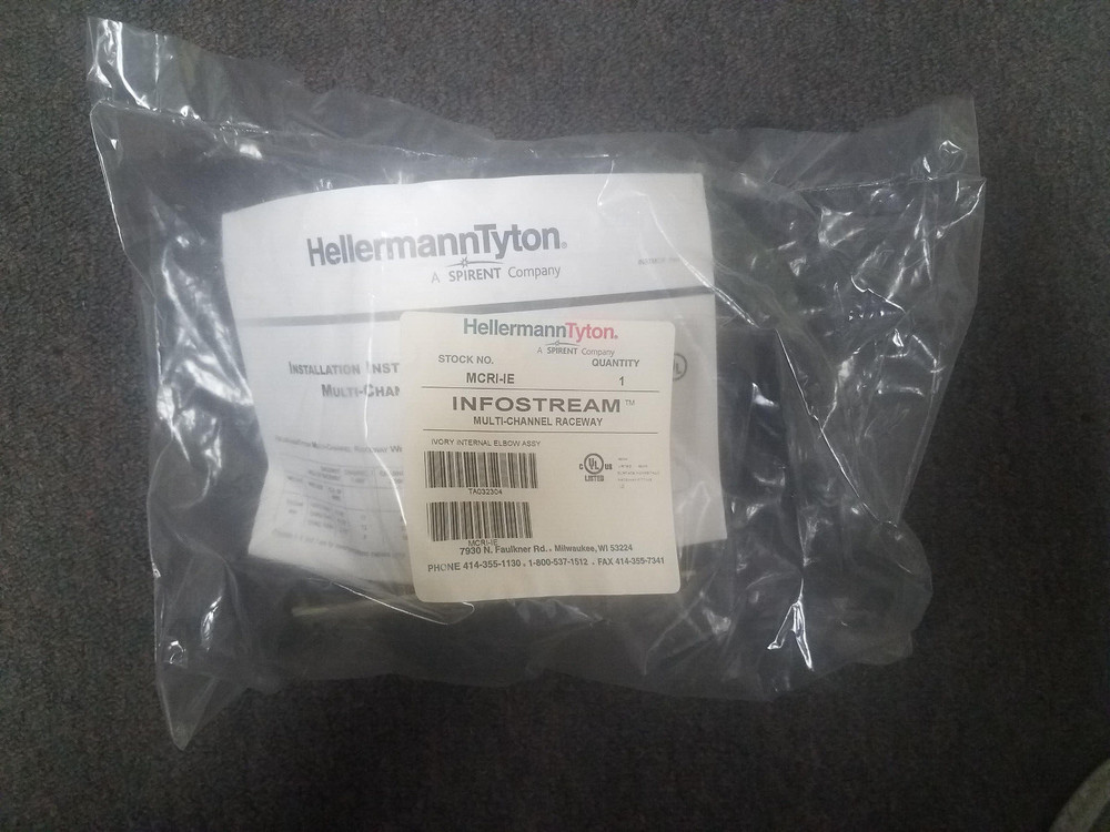 HELLERMANNTYTON MCRI-IE MULTI CHANNEL RACEWAY ELBOW HIPS IVORY