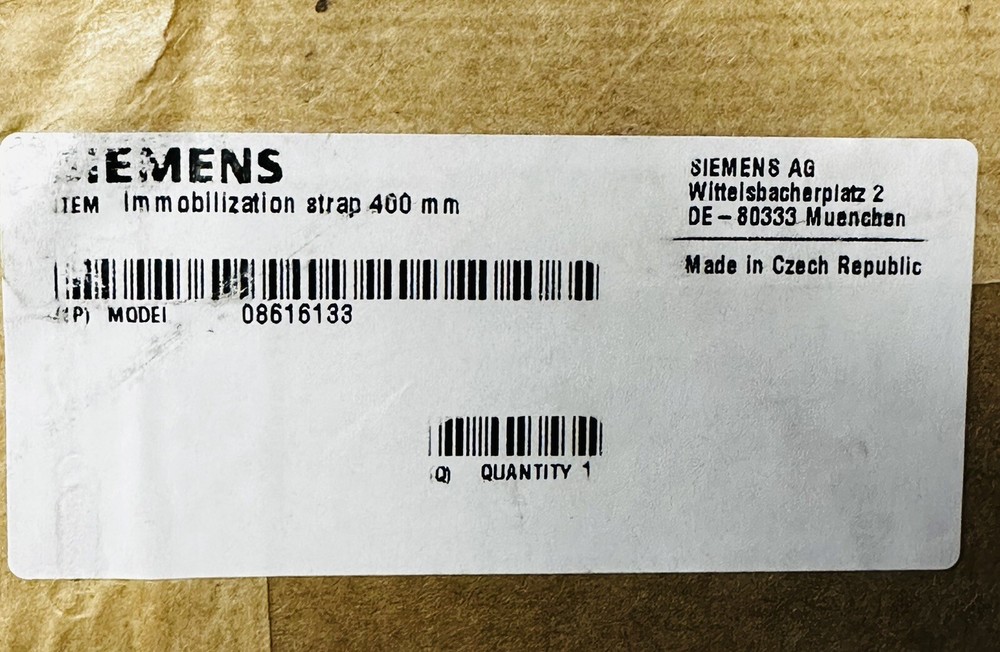 SIEMENS IMMOBILIZATION STRAP 400MM LG 8616133