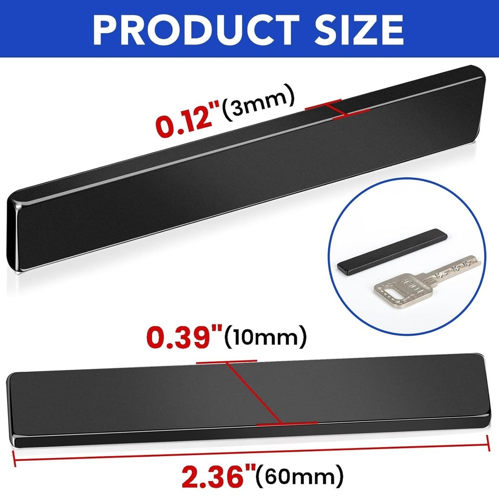 Waterproof Neodymium Magnet Strips - 10 lbs Pull Force for DIY Projects