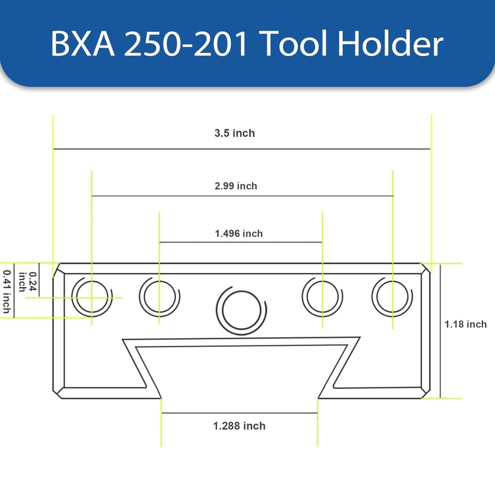 BXA 250-201 Tool Holder Quick Change Turning and Facing Lathe Tool Post Holder