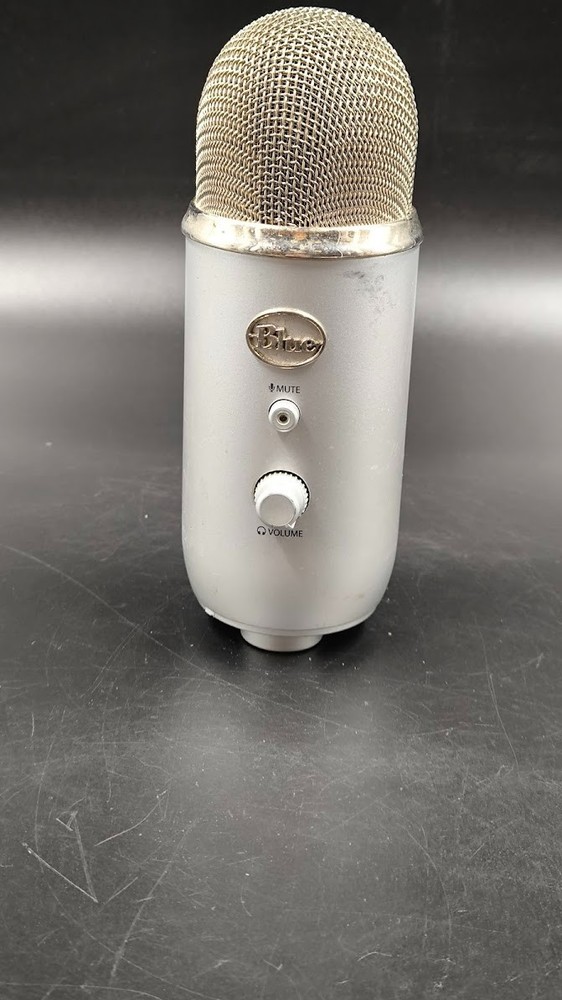 Blue Yeti Microphone Used Working Silver
