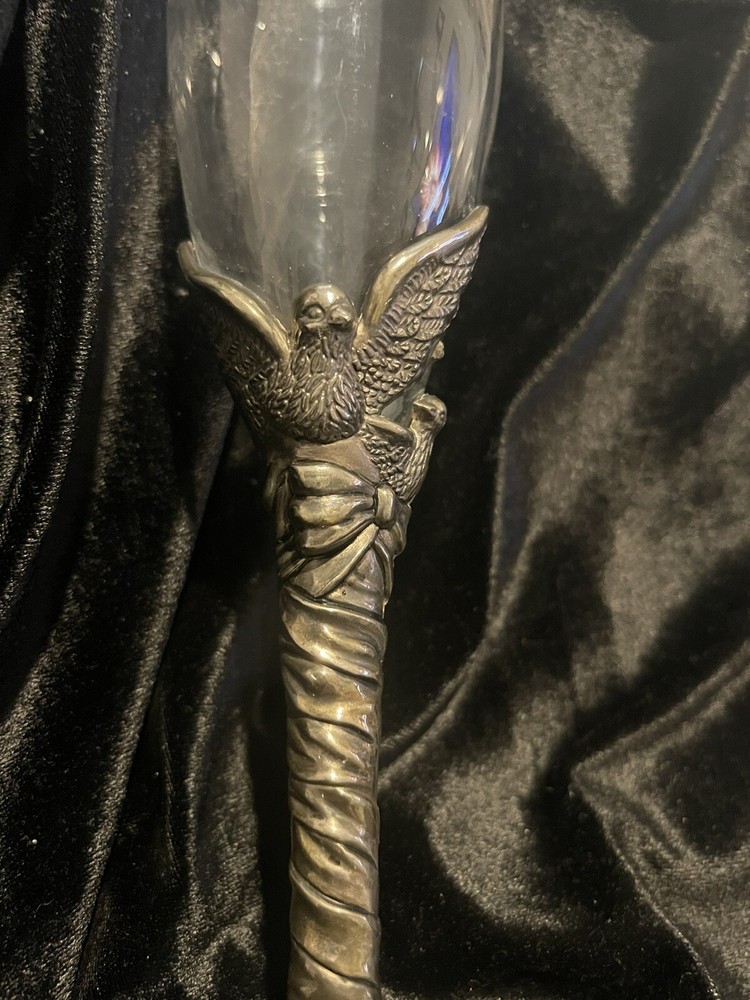 International Silver 9” Silver Plate Champagne Flute