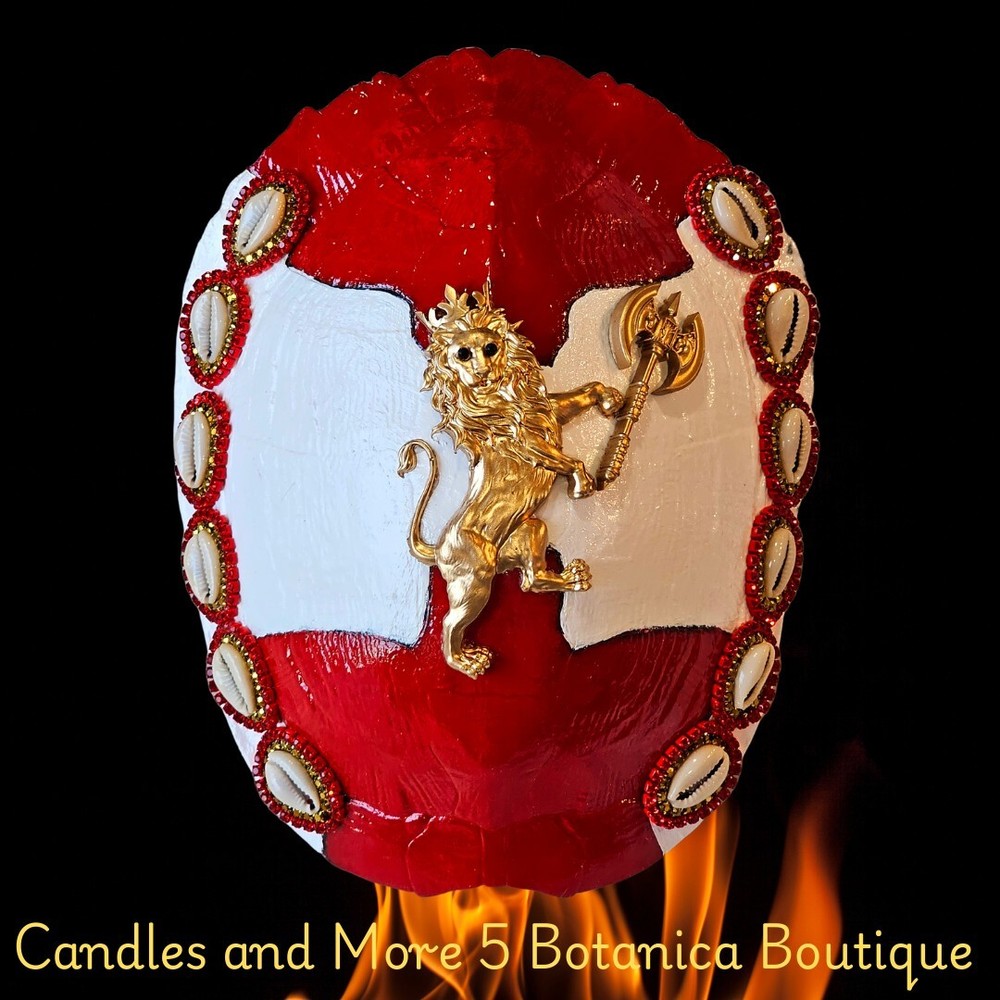 Shango Caparazòn de Tortuga Chango Turtle Shell Santeria Yoruba Altar IFA