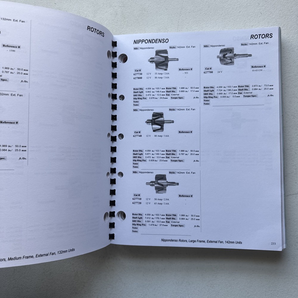OEM 2004 Armatures, Rotors And Stators ID Guide