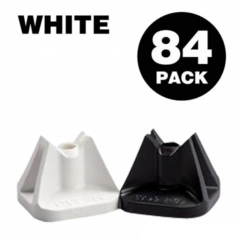 Stud Boy Super-Lite Pro Series Single Backer Plates - White - .75in. Snowmobile