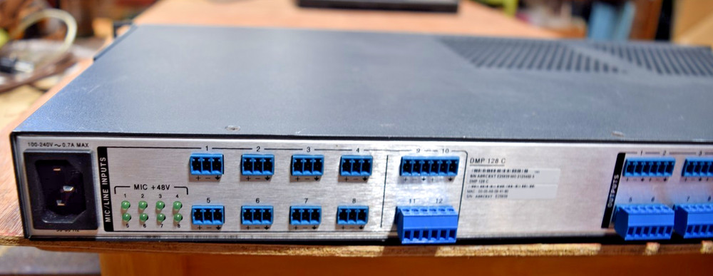 Extron 128 C Digial Matrix Processor with connectors.