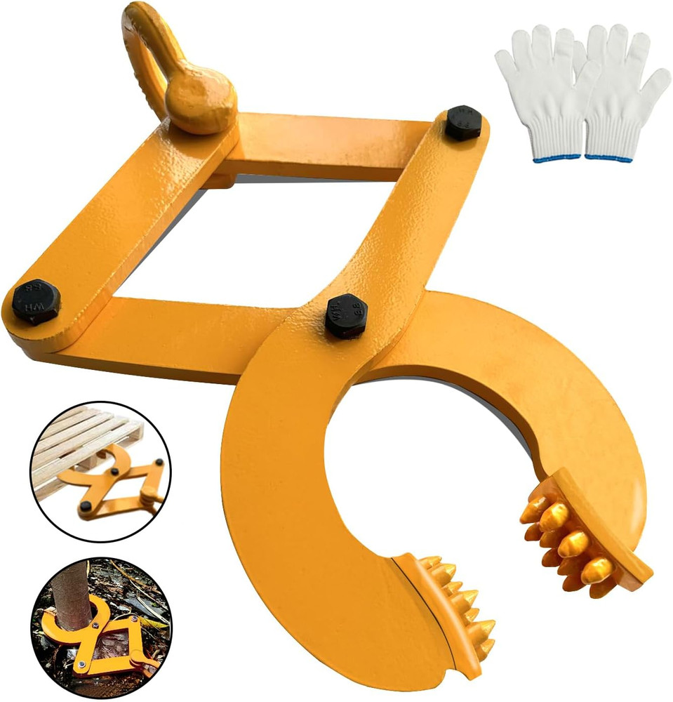 6090Lbs Pallet Puller Clamp Heavy Duty Steel Single Scissor for Pulling Pallets,