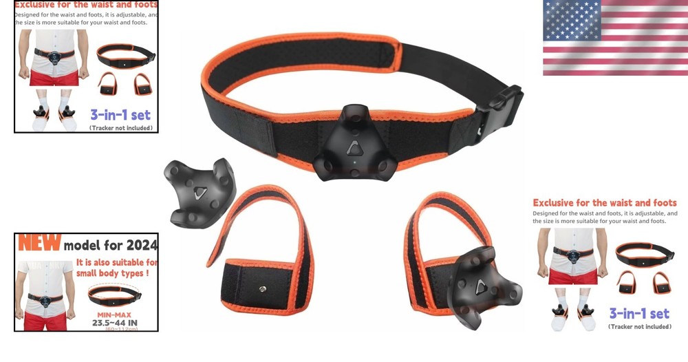 Adjustable VR Tracker Straps for Vive, Ultimate & Tundra - Enhanced Comfort