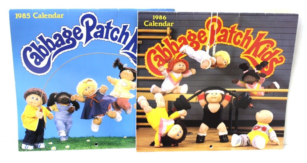 Vintage Cabbage Patch Kids 1985 and 1986 Calanders
