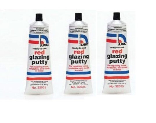 Red Glazing Putty USC-32035 (3 Pack)