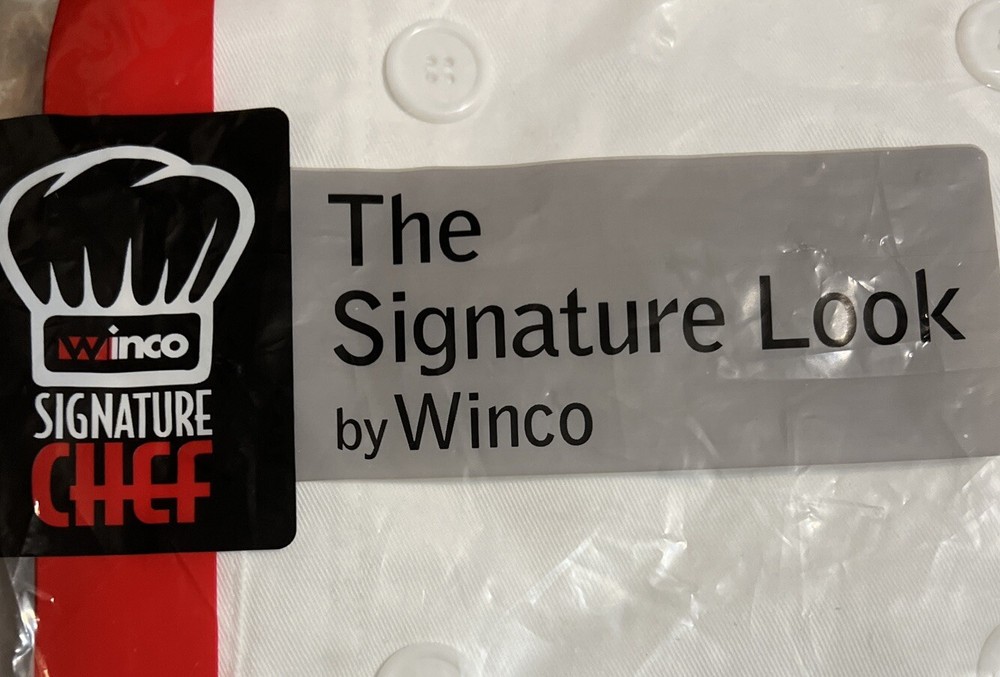 Winco Relaxed Chef's Jacket, White, S