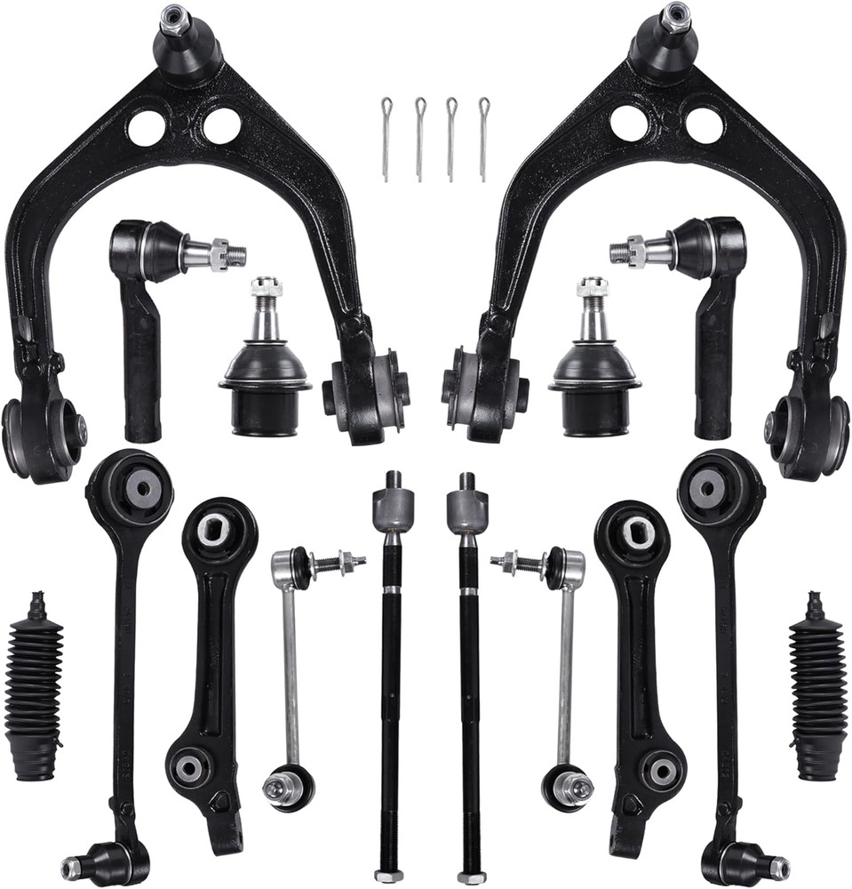 Front Upper/Lower Control Arms Suspension Kit Compatible with 2011-2017 Chrysler