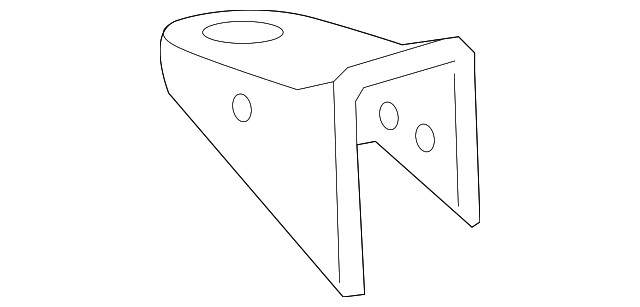 Genuine GM Driver Side Radiator Side Mount Bracket 15854868