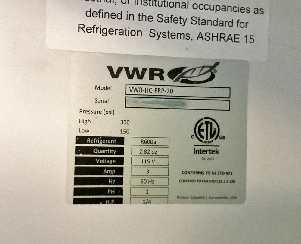 Flammable Material Storage Refrigerator TESTED with Warranty SEE VIDEO