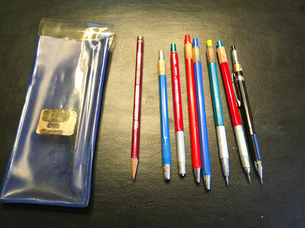 Professional Drafting Tools with Black carrying case and many tools