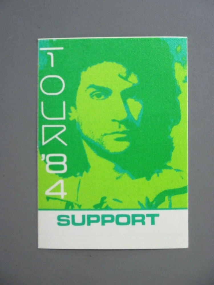 Billy Squier backstage pass satin sticker Tour '84 OTTO !