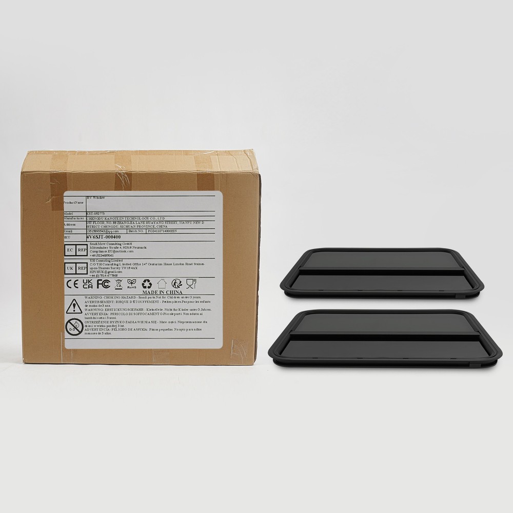 NEW RV Window Vertical Slide Window Rectangular Venting Window Clip-on Mounting