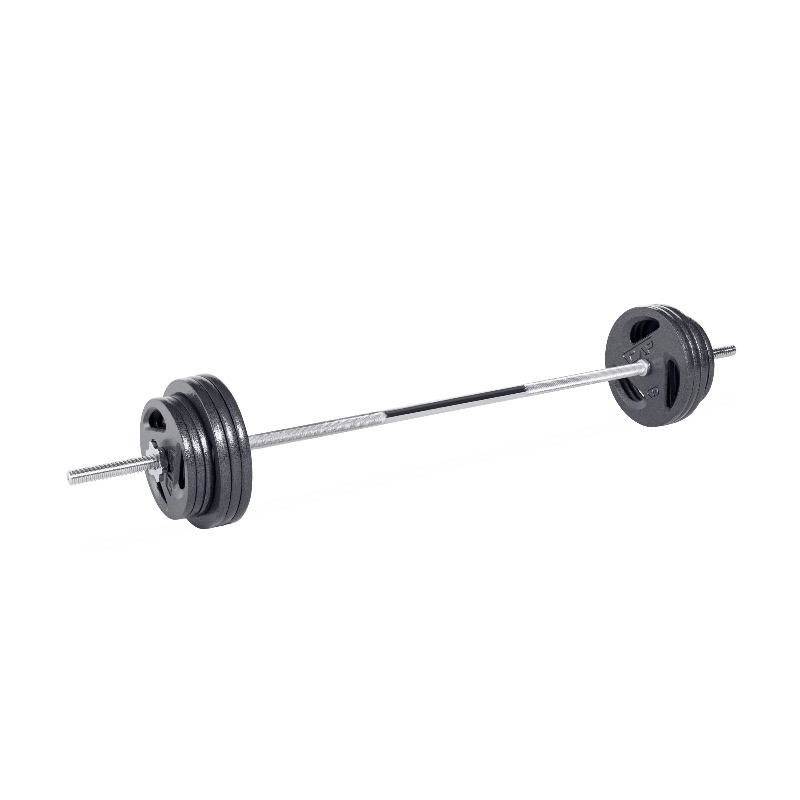 Barbell Straight Standard Weight Bar with Threaded Ends, 6 ft