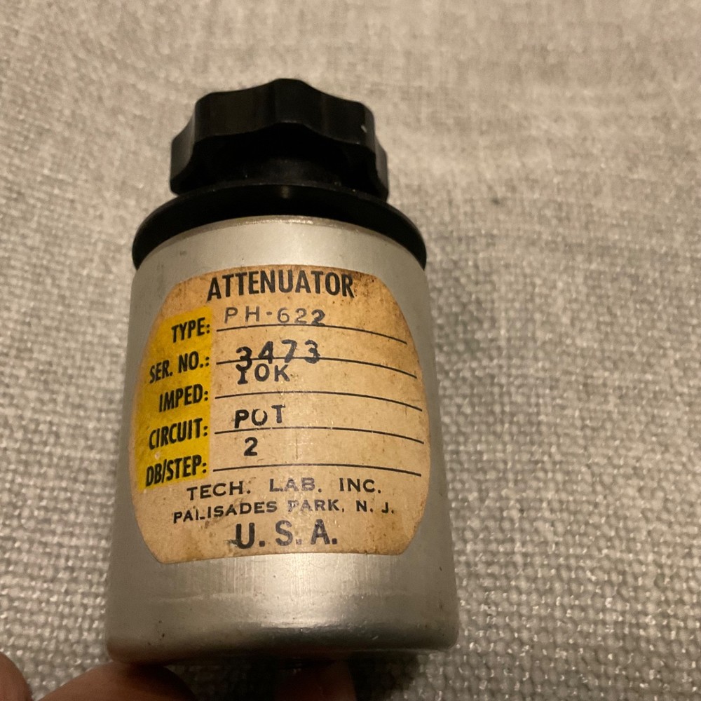Vintage Attenuator Type PH-622, Serial 3473, DB/STEP 2-Tech. Lab Made in USA