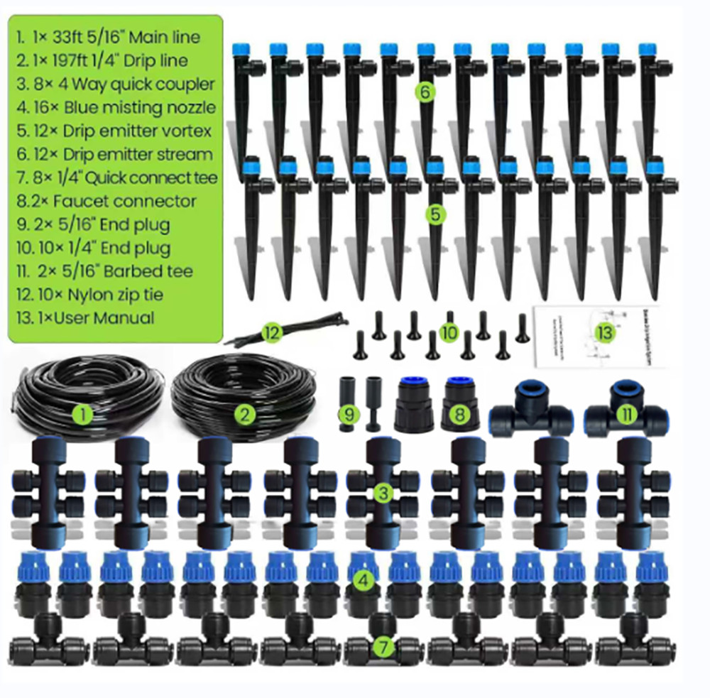 230FT Drip Irrigation System Kit, Automatic Garden Watering System for Plants