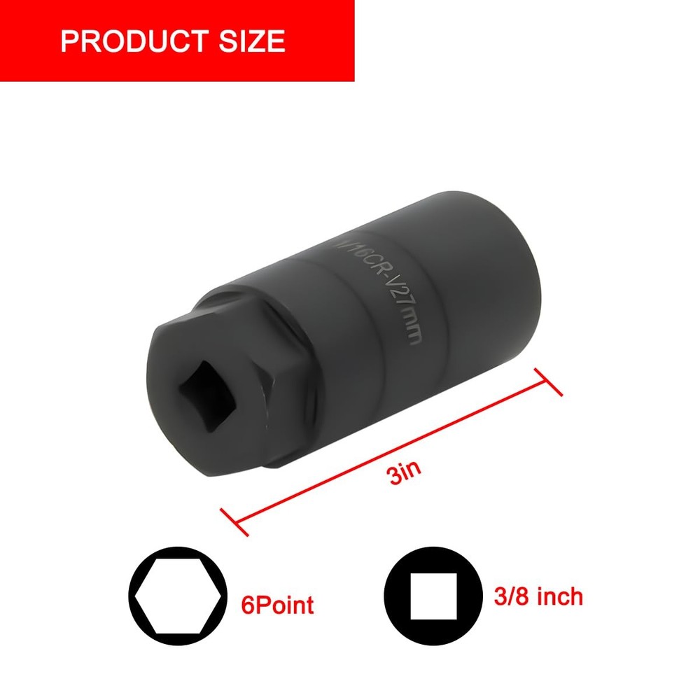 Car Oil Pressure Sensor Socket, 6 Point Automotive Professional Switch Socket...