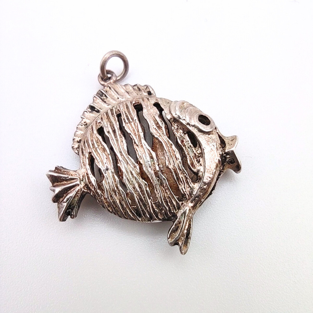 Vintage Silver Fish Charm