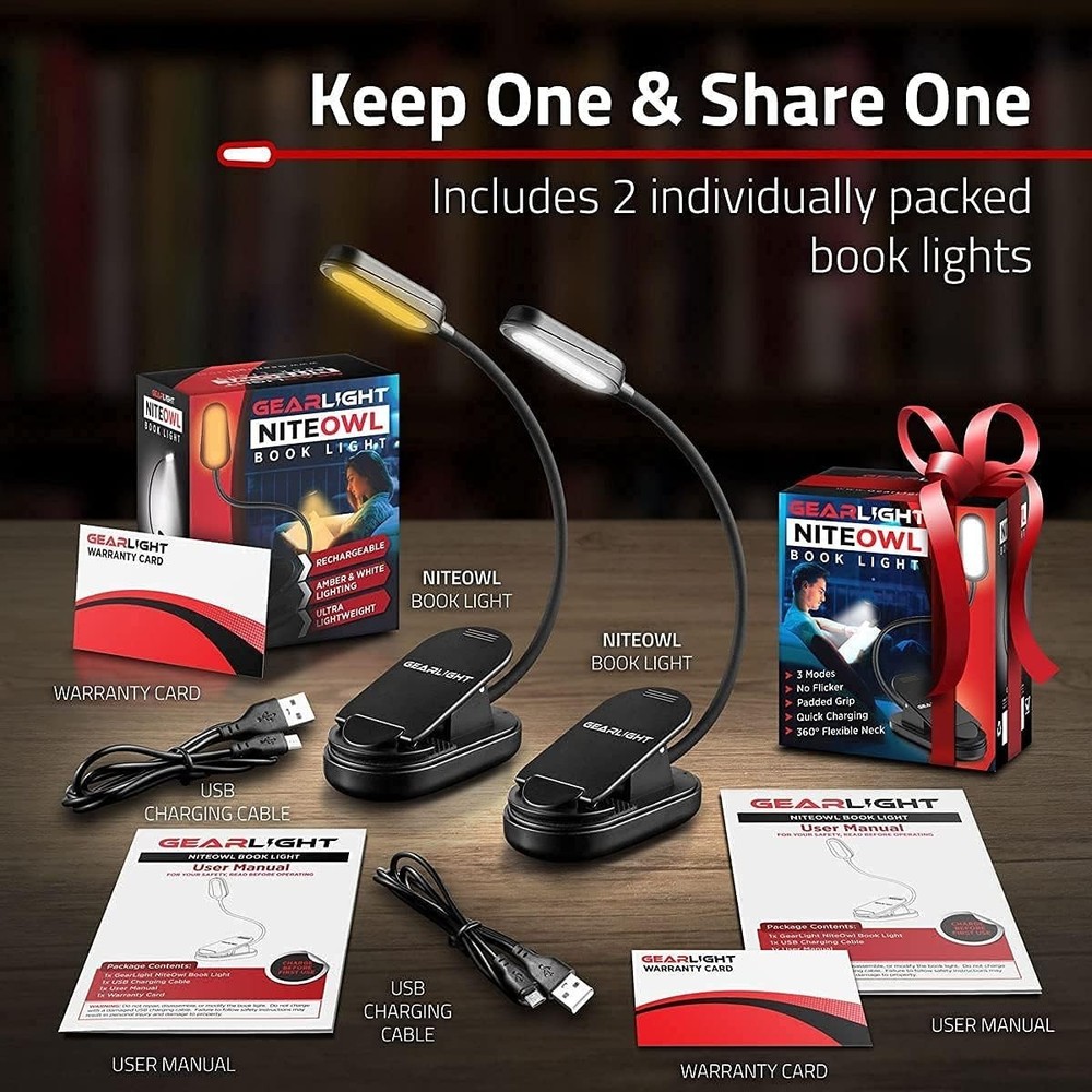 Hands-Free Reading Light - Adjustable Brightness
