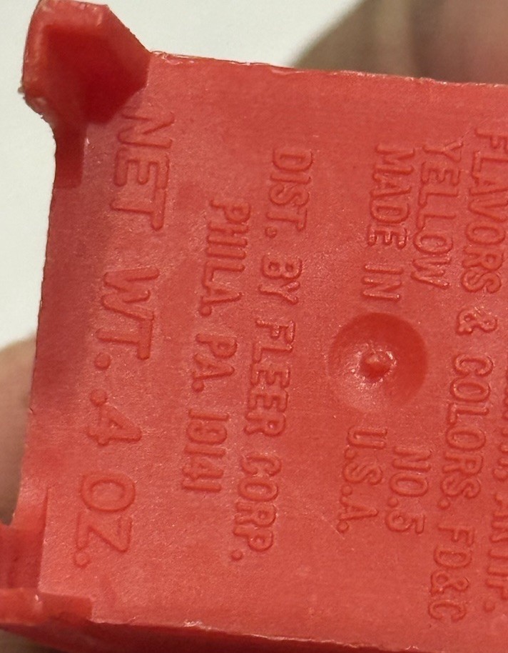 Vintage 1978 Fleer Red Mailbox Candy Container