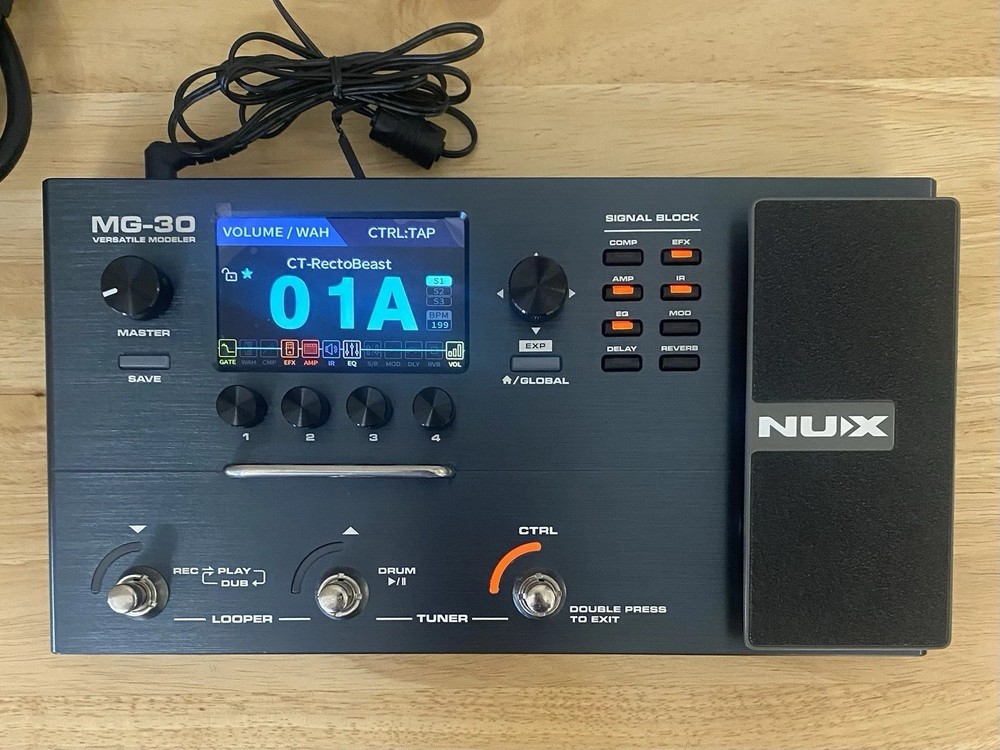 NUX MG-30 Modeling Guitar Processor Multi-Effects Pedal