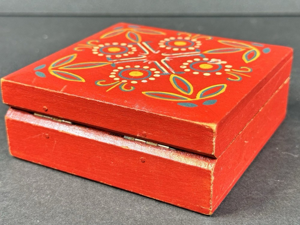 Hand Painted Decorative Trinket Box