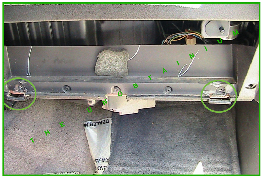 FITS/FOR DODGE RAM 1994-2002 GLOVE BOX HINGE SET