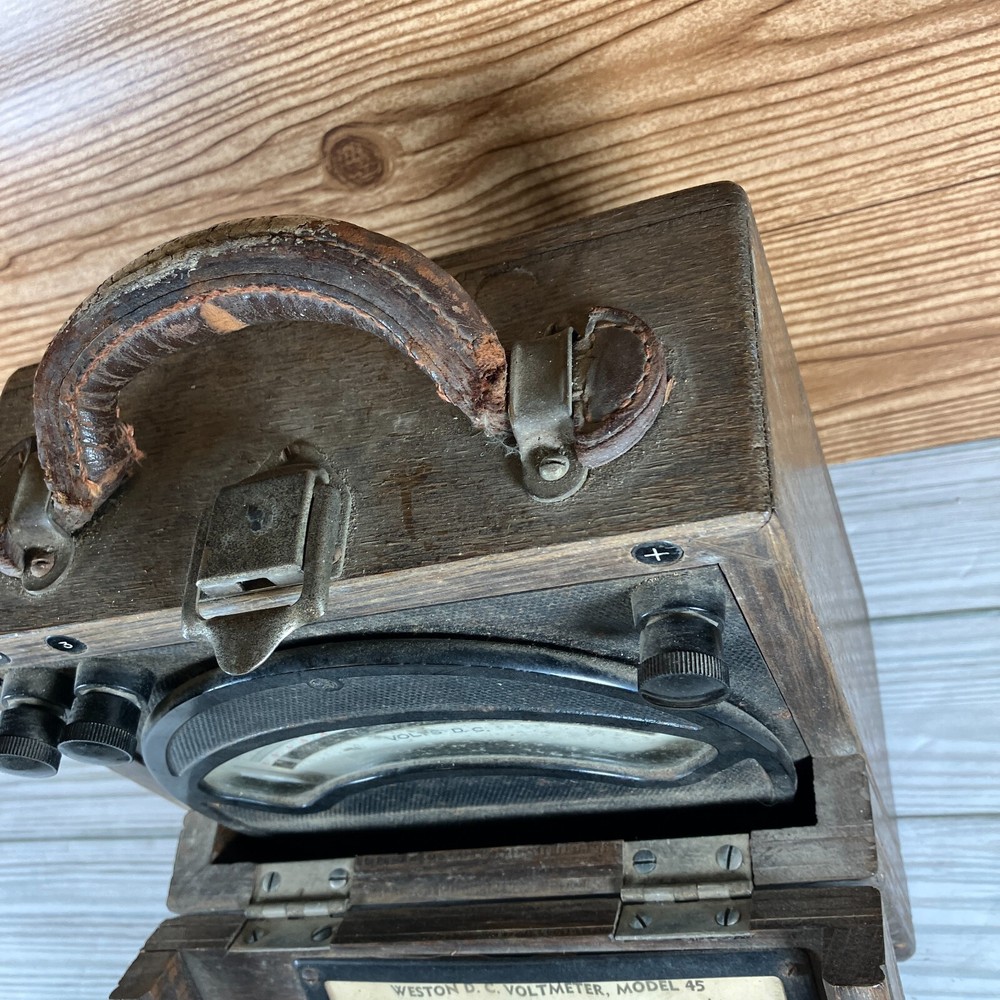 Weston DC Voltmeter Model 45 Vintage Untested