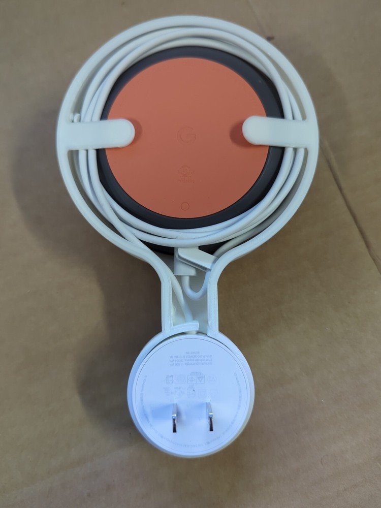 Google Home Mini Smart Assistant - Charcoal w/ Wall Mount Plug