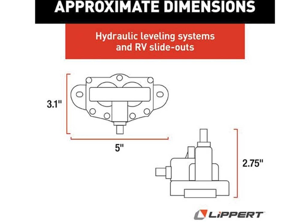 Lippert 118246 Trombetta Solenoid, Silver Posts