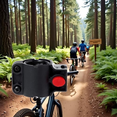 Black Bicycle Lock Mount Holder, Universal Frame Support for U-Lock, Cable