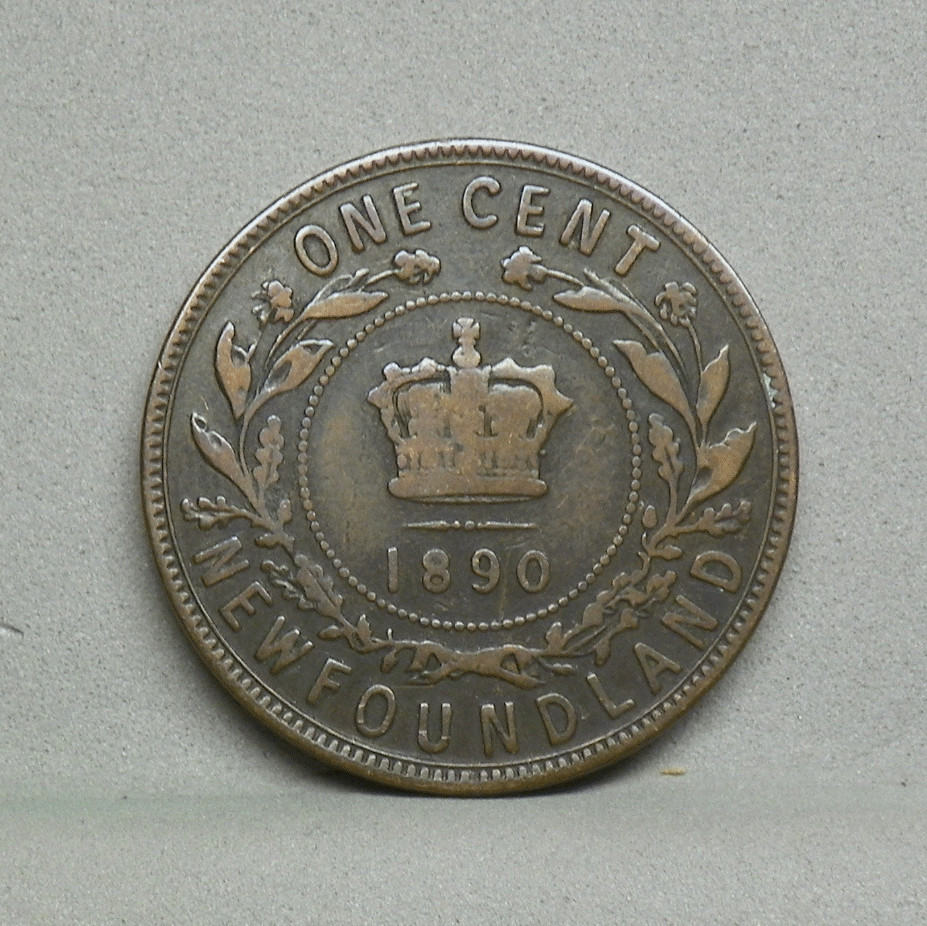NEWFOUNDLAND 1890 1 CENT, VG-Fine (CP-16)
