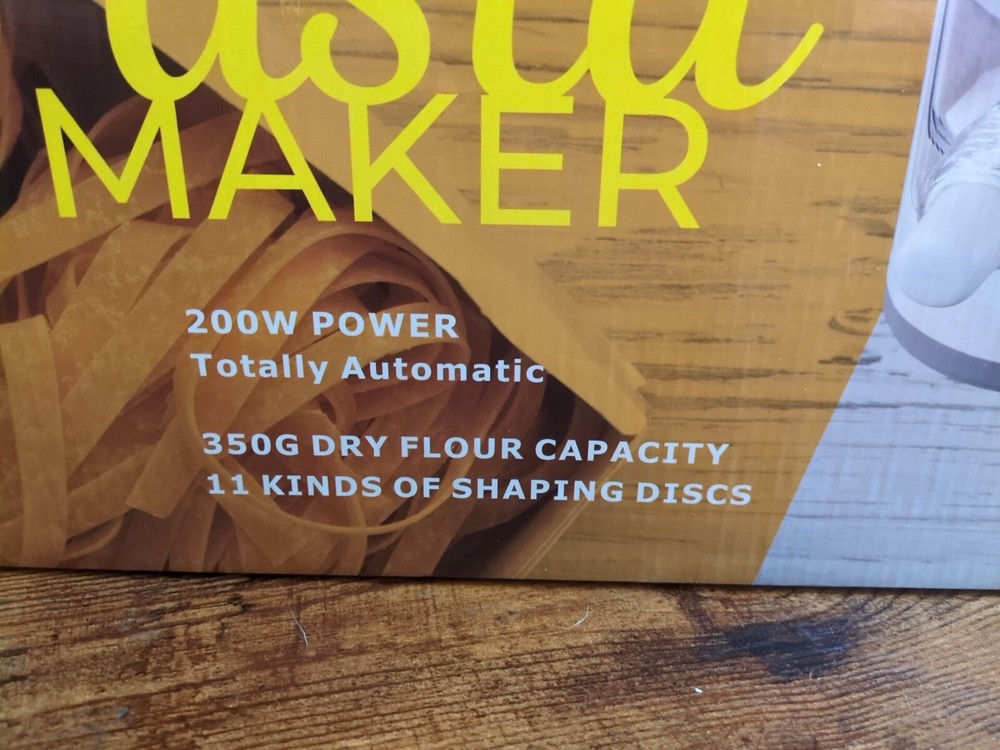 200W Electric. Automatic Pasta Maker making Machine Compact 11 Shaping Discs