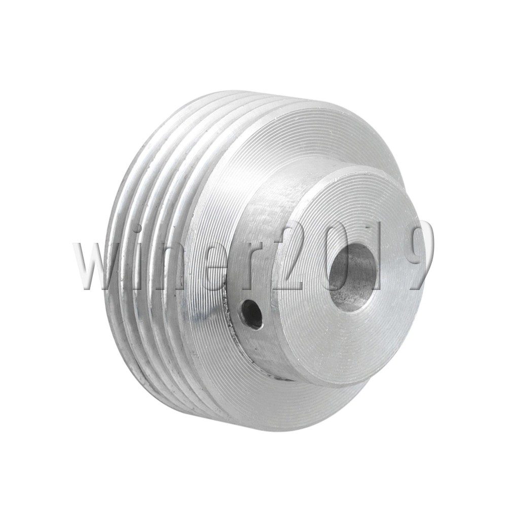 8mm Bore Silver Machine Power Tool Accessories Multi Wedge Belt Pulley Fitting