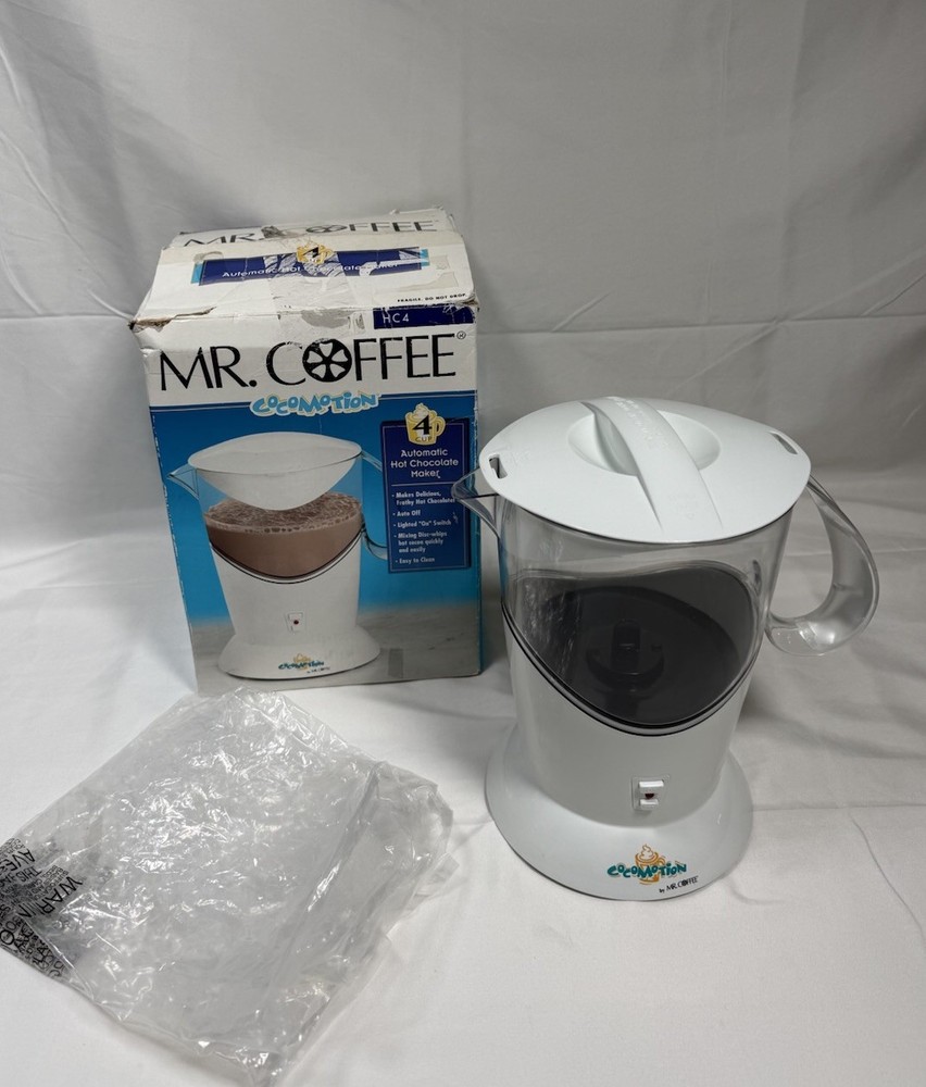 Mr. Coffee Cocomotion HC4 Automatic Hot Chocolate Maker 4 Cup CLEAN - TESTED
