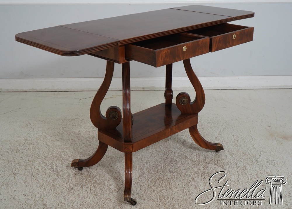 L65526: THEODORE ALEXANDER Attributed Drop Side Regency Mahogany Server