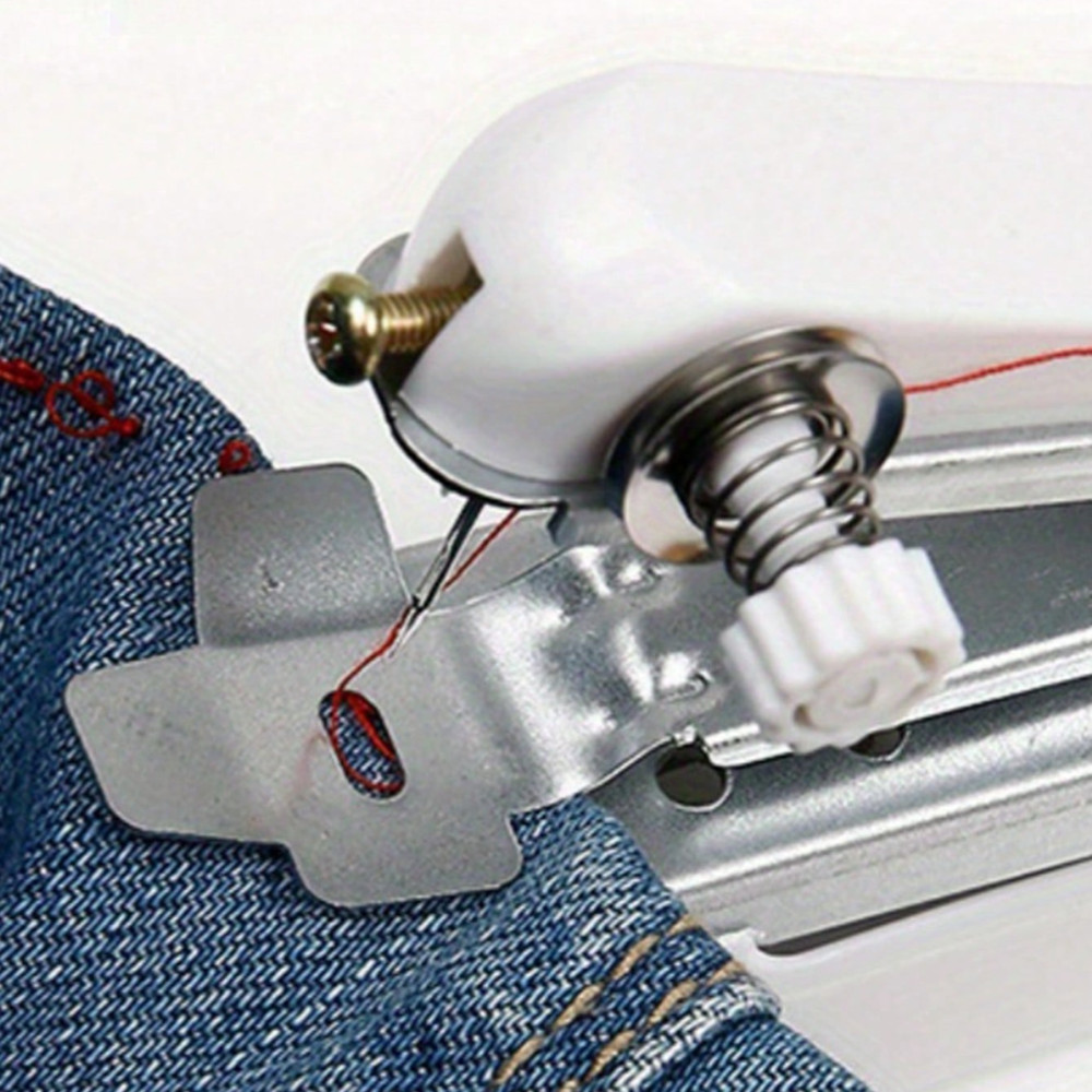 Handheld Sewing Machine Portable Mini Cordless Stitch Tool With 12 Sewing Thread