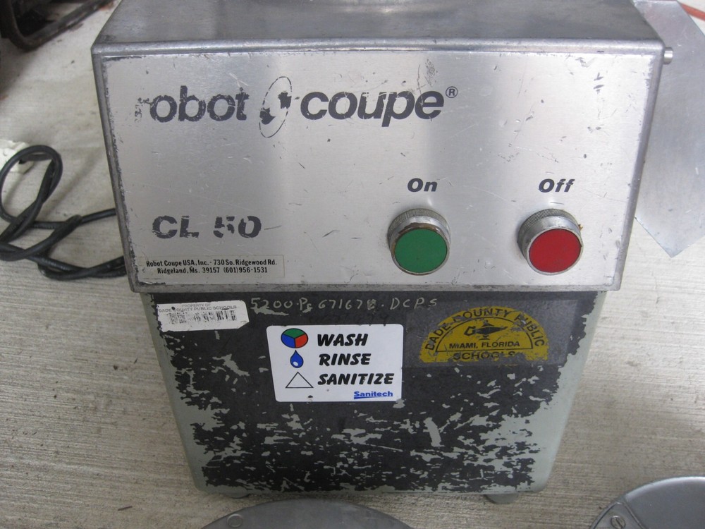 Robot Coupe CL 50 Ultra Continuous Feed Food Processor with 3 Discs